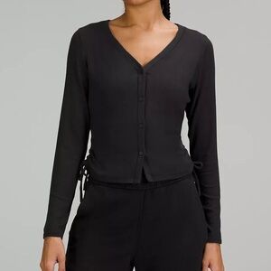 Lululemon Side-Cinch Ribbed Cardigan